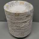 100Pcs Snowflake Paper Bowls 12 Oz Disposable Gold Silver Winter Bowl White Gold Snowflake Salad Bowls for Winter Holiday Wedding Party Decorations