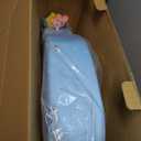 Baby Swim Float with UV Protection Sunshade Infant Pool Float Add Tail for 3-24 Months (Blue)