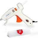 60W Professional Hot Glue Gun Kit - Full Size, Fast Heating, Heavy Duty Silicone Glue Gun with Sticks for Crafts, DIY, Home Repairs White