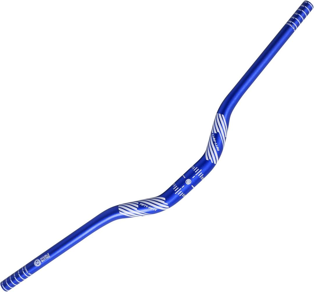 FIFTY-FIFTY Mountain Bike Riser Handlebar, Aluminum Alloy MTB Handlebar, 31.8mm Diameter, 780mm Wide Bicycle Bar