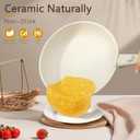 GiPP Ceramic Pots and Pans Set Non Stick, Nonstick Detachable Handle Cookware Sets, Healthy Non Toxic PFAS PFOA & PTFE Free, Dishwasher Oven Safe, Induction Kitchen Pot and Pan, 21 Piece Cream, 21PCS-Standard
