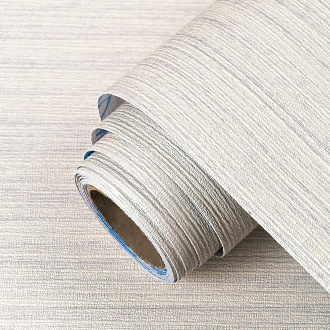 Purple and Beige Peel and Stick Wallpaper Textured Contact Paper 23.6"x197"