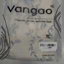 Vangao Linen Valance Curtain Farmhouse Blue Floral Window Valance for Bedroom, 16 Inch French Country Flower Small Drapes for Kitchen Light Filtering Window Treatments Rod Pocket 1 Panel