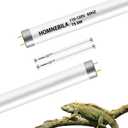 T5 10.0 UVB Reptile Light Bulb 8W, 2-Pack 12 Inch UVB/UVA Lamp Tube for Bearded Dragon, Lizards, Chameleons
