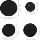 DOITOOL Gas Stove Burner Caps Replacement Kit 4 Pieces 3.93 Inch Fire Covers for Stove Burner Heads Even Heating Gas Hob Covers Kitchen Accessories