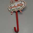 Amazon.com: Queltharion Vintage Christmas Wreath Hangers for Front Door Rustic Metal Xmas Ornament Candy Shop Sign Hooks for Welcome Farmhouse Home Holiday Welcome Decoration : Home & Kitchen