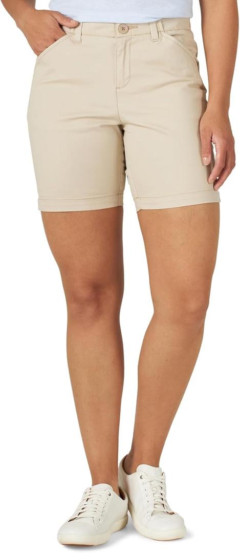 Lee Women's Legendary 9" Chino Bermuda Short (6, Oxford Tan)