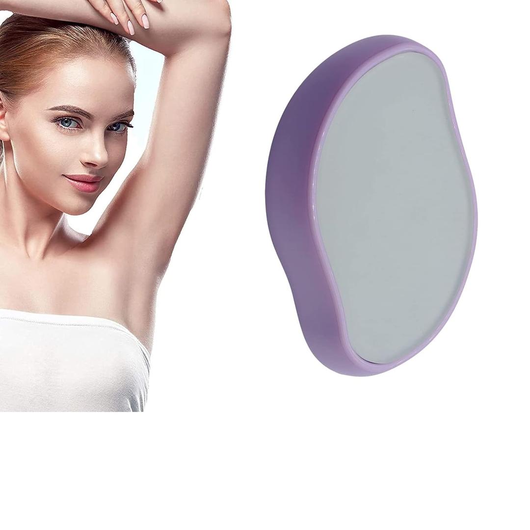 Crystal Hair Eraser, Magic Crystal Painless Hair Remover, Washable Physical Hair Removal and Skin Exfoliator Tool for Women Men Body Any Part, Fast Exfoliate, Soft Smooth Silky Skin