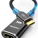 Highwings 4K@60Hz USB C to HDMI Adapter, [High Speed, Thunderbolt 3/4] USB Type C to HDMI Adapter Groundbreaking Performance, Compatible for iPhone 15 Pro/Max, MacBook Pro/Air, iPad, iMac and More