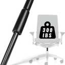 Office Chair Cylinder Replacement for Steelcase Leap V2 Office Chair, Side Activated Gas Cylinder, 4.5" Height Adjustment, 350N Load Capacity, Black