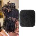 EV&ET Afro Kinkys Bulk Human Hair for Braiding 4C Afro Kinky-Curly 100% Virgin Human Hair for Dreadlocks Extensions Repair Locs, Twist Braiding(10 Inch Natural Black 30g/pack)
