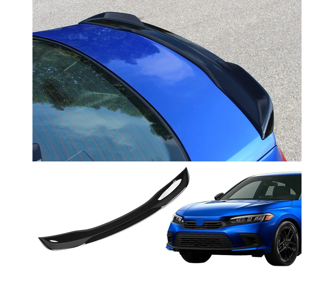 Spoiler Wing Compatible with 2022-2025 2026 Honda Civic Sedan Spoiler Trunk Rear Spoiler Wing Lip for Honda Civic Sedan Accessories (Glossy Black
