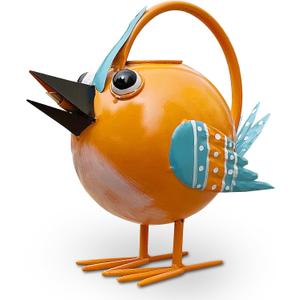 Metal Cute Bird Watering Can,Watering Can Indoor/Outdoor Plants, Decorative & Functional 1.8 L/0.5 Gallon Water Pot for House Flowers Plant, Home,Farmhouse Garden Decor