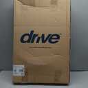 Drive Medical 10210-1 2-Button Folding Walker with Wheels, Rolling Walker, Front Wheel Walker, Lightweight Walkers for Seniors and Adults Weighing Up To 350 Pounds, Adjustable Height, Silver