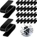 24 Pcs Connecting S Hook for Wire Shelf System, Wire Shelf S Pegboard Hooks for Racks Shelves Warehouses Shopping Malls Garden Places Shelving Accessories Tool (Black)