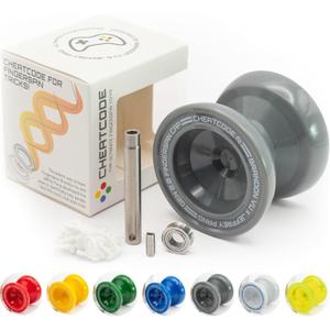 Cheatcode Yoyo by Brandon Vu | Master Fingerspin Tricks | A Responsive & Unresponsive Yo-yo for Kids, Teens & Adults | Great Yo Yo For Beginners | Extra Professional Ball Bearing Kit Included | Offset