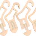 byepica 4pcs Sock blockers for Knitting, Adjustable Sock Stretcher, Wooden Stretcher Blocker for Knitting Sock Sizing Ruler Tool with Aesthetic Shape Design