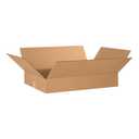 BOX USA 24164 Flat Corrugated Cardboard Box 24" L x 16" W x 4" H, Kraft, For Shipping, Packing and Moving (Pack of 25)