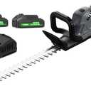 20-Inch Cordless Hedge Trimmer, Electric Handheld Bush Trimmer, 180 Rotatable Handle, with 2pack Battery and Charger (WHT52)