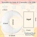 IGMaryBox Baby Moon Star Pillow Newborn Posing Pillow Newborn Photography Posing Pillows Infant Photography Props Set (White), 17.32 inches by 16.5 inches