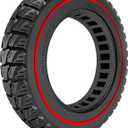 10x2 Solid Tire: Replacement for 10x2.125 Original Tire, Fit for Ninebot F25 F30 F35 F40 F65 F65I F25I D18W D28U D38E, 10 inches Electric Scooter Front Rear Replacement Wheels Red