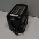 Elite Gourmet ECT1027B Cool Touch Toaster with 6 Temperature Settings & Extra Wide 1.25" Slots for Bagels, Waffles, Specialty Breads, Puff Pastry, Snacks, ETL Certified, 2 Slices, Black