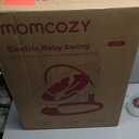 Momcozy 2-in-1 Electric Baby Swing, Dual-Arm Support System & Parent-Inspired Motions, Convertible to Toddler Seat up to 66 lbs, Adjustable Height, Lightweight, Khaki