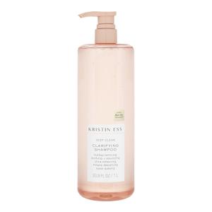 Kristin Ess Clarifying Detox Shampoo for Oily Hair, Build Up + Hard Water  Anti Residue Purifying + Cleansing Shampoo with Pump  Volumizing Sulfate Free, Color Safe + Vegan  Curly Product 33.8oz