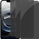 PEHAEL 3Pack for iPhone 16e/14/13/13 Pro Privacy Screen Protector Full Coverage Anti-Spy Tempered Glass Film 9H Hardness Upgrade Edge Protection Easy Installation Bubble Free [6.1 inch]