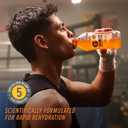 Gatorlyte Rapid Rehydration Electrolyte Drink, 3 Flavor Variety Pack, Specialized Blend of 5 Electrolytes, Lower Sugar, No Artificial Sweeteners, No Artificial Flavors, 20 fl oz Bottles (12 Pack)