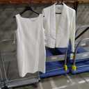 Le Suit Womens Jacket/Dress Suit, 8P White
