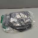 Jula Vance Machine Washable Women Quilted Fabric Insulated Reusable Cooler Lunch Bag Tote Adult Thermal Lunch Box Storage Bag for Ｗork (Black)