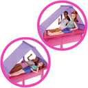 Barbie Dream Camper Playset with Roof Tent, Swing Chair, Fishing Pond, BBQ Grill with Color-Change Feature & 60+ Accessories Including Dough