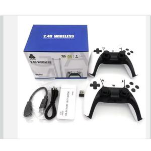 2.4G Wireless Game Controller Set, Dual Gamepad with USB Receiver, White and Black, Classic Game Console Support, 10 Simulator Compatible