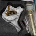 Elegant Bathroom Sink Faucet Single Hole,AUU Waterfall Brushed Gold Vanity Sink Faucet Solid Brass,Single Handle Lavatory Basin Tap with Pop Up Drian Deck Plate Supply Line (Brushed Gold, Short)