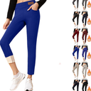 Fleece Lined Leggings Women with Pockets Warm Thick High Waisted Thermal Leggings Soft Wool Leggings Cold Weather size M