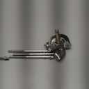 8-Piece M6 Chrome Drum Hardware Pack - Tension Rods, Lugs & Claws Set | Replacement Accessories for Bass/Snare Drums | Drum Set Accessories with Washers & Screws (11x5.4cm, 1mm Thread Pitch)