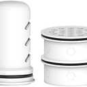 GLACIER FRESH Water Pitcher Filter Replacement for LS Home Dispenser and Pitcher Systems, Reduces Chlorine Taste and Odor, 1 Membrane Micro Filter and 1 Activated Carbon + Ion Exchange Filter