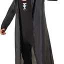 Morph The Undertaker Costume, WWE Undertakes Costume, WWE Costumes Adult, Halloween Costumes for Men (Large)