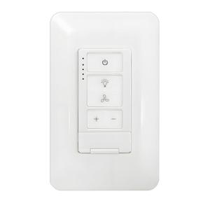 Dimmer Switch & Ceiling Fan Remote Control, 4-Speed Wall Switch, 2 in 1 Light and Ceiling Fan Combination, Single Pole, Neutral Wire Needed, Compatible with Hampton Bay Harbor Breeze Hunter