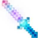 Fun Central LED Light-Up Pixel Sword  18 8-Bit Style Toy with Multicolor Flashing Lights