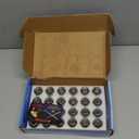 Set of 24 M14x1.5 Lug Nuts Comptible with Replacing Silverado Tahoe Suburban Tahoe Sururban Escalade Xt6 Xt5,7/8 Hex 1.77-Inch OEM Factory Style Large Acorn Socket Lug Nuts (Chrome)