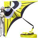 Large Single Line Beach Kite for Adults,Easy to Fly Kites for Kids Age 4-12, 3X-Large
