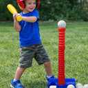 Kids Tee Ball Set with 10 Balls Adjustable Height Batting Tee for Toddlers & Kids Indoor Outdoor Baseball Training Toy for Beginners
