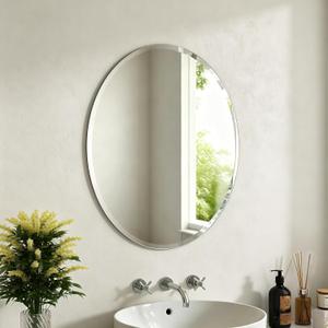18x24 Inch Bathroom Mirrors for Over Sink, Frameless Mirrors for Wall