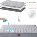 WNPETHOME Orthopedic XL Dog Beds Large Sized Dog, Waterproof Extra Large Dogs Bed with Removable Washable Cover, Multi-Needle Quilting Dogs Crate Bed