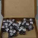 30 Pack 2 Inch Stainless Steel Tart Rings, Heat-Resistant Perforated Cake Mousse Ring, Round Rings Baking Doughnut Tools Small Fruit Tarte Ring Molds for Cooking Dessert