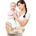 Hip Seat Baby Carrier,NASSBON Ergonomic Baby Hip Seat Carrier with Adjustable Waistband & Various Pockets for Newborns & Toddlers