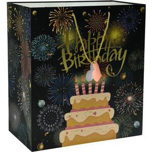 popgiftee Happy Birthday Gift Bag with Shopping Handle for birthday, 17.72x10.24x19.69inch