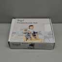 Booster Seat for Dining Table: Portable Toddler Booster Chair with Safety Buckle and Height Adjustable, Foldable Baby Feeding Chair, Kids High Chair Booster Seat for Kitchen Home Travel - Grey